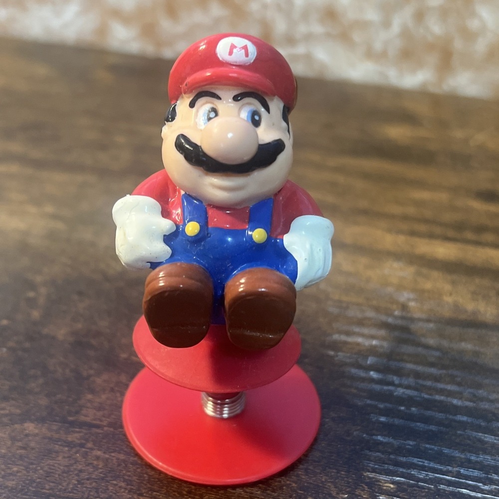 1989 Super Mario Bros. Pop Up Spring Toy Mario Figure Nintendo Toy NES
